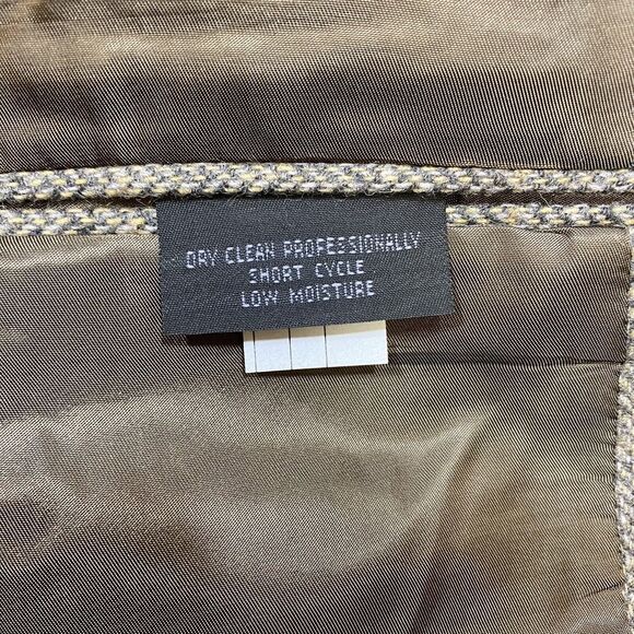 Kingsridge Madden Tweed Herringbone Blazer Men's 45R Tan Wool Preppy USA NWT - Picture 11 of 16